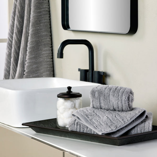 Skl Home CloudSoft Cotton Luxury Bath Towel Gray