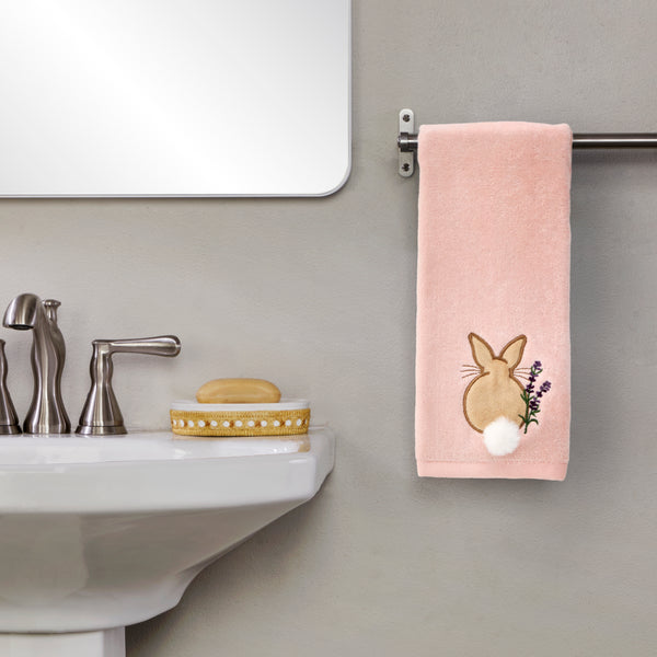 Skl Home Cotton Tail 2-Piece Hand Towel Set Pink