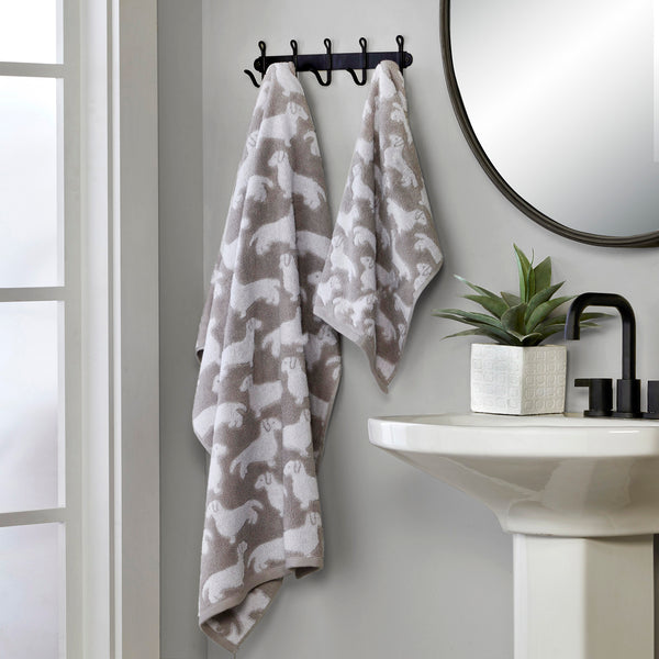 Skl Home Dog Bath Towel Gray