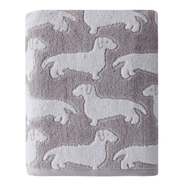 skl home Dog Bath Towel Gray