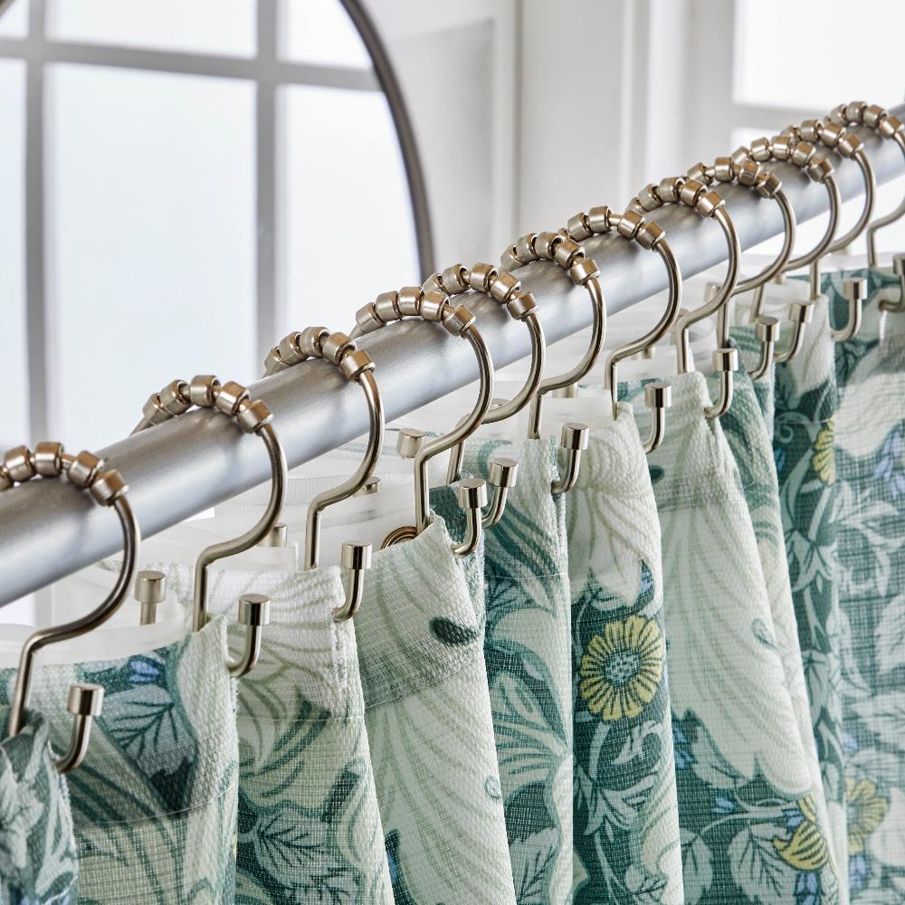 Skl Home Double Hang Shower Curtain Hooks Chrome