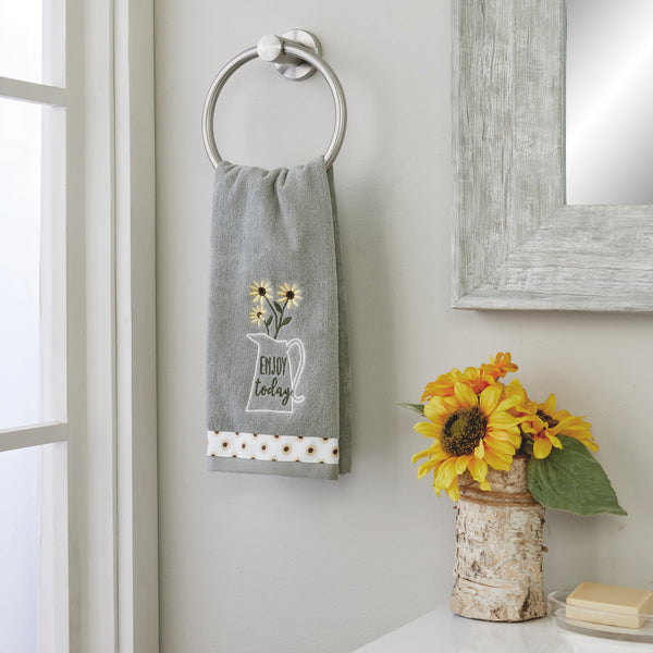 Skl Home Enjoy Today 2-Piece Hand Towel Set Gray