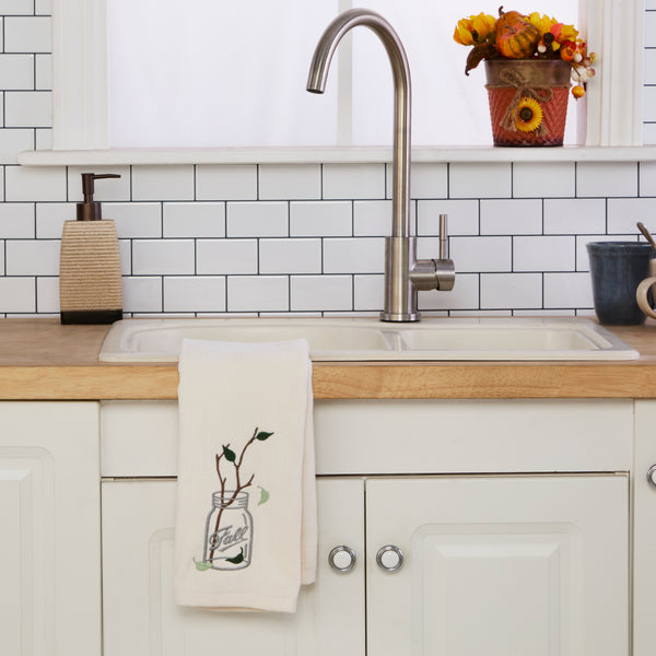 Skl Home Fall Jar 2-Piece Hand Towel Set Natural