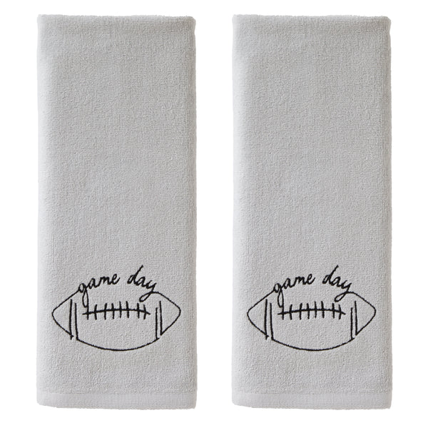 skl home Game Day 2-Piece Hand Towel Set Gray