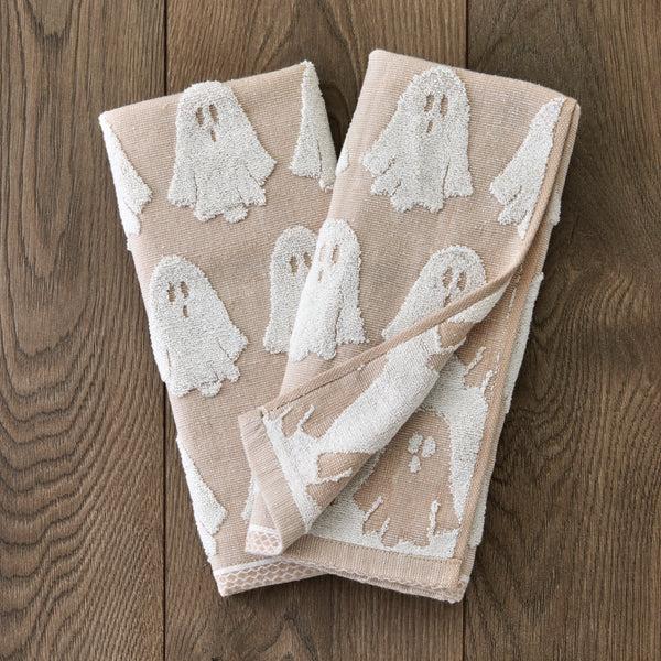 Skl Home Ghost Jacquard 2-Piece Hand Towel Set Tan