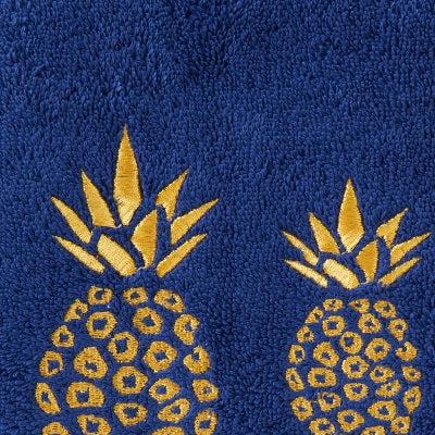 Skl Home Gilded Pineapple Bath Towel Navy