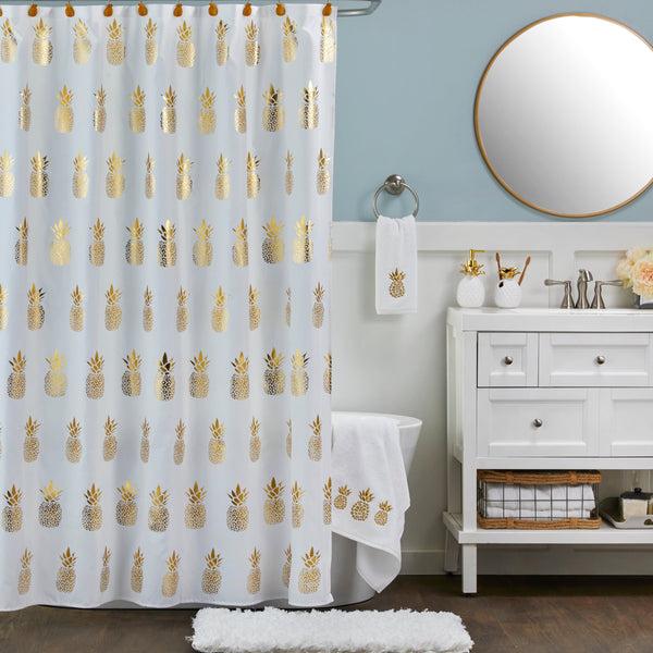 Skl Home Gilded Pineapple Bath Towel White