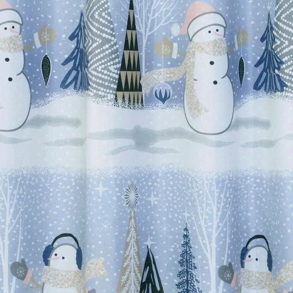 Skl Home Glitz & Glam Fabric Shower Curtain Blue