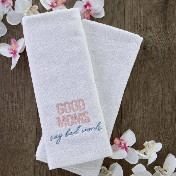 Skl Home Good Moms 2-Piece Hand Towel Set White