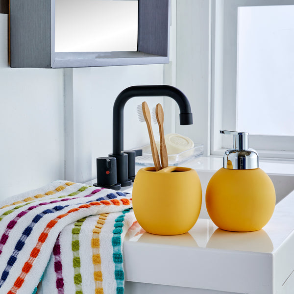 Skl Home Good Vibes Toothbrush Holder Curry