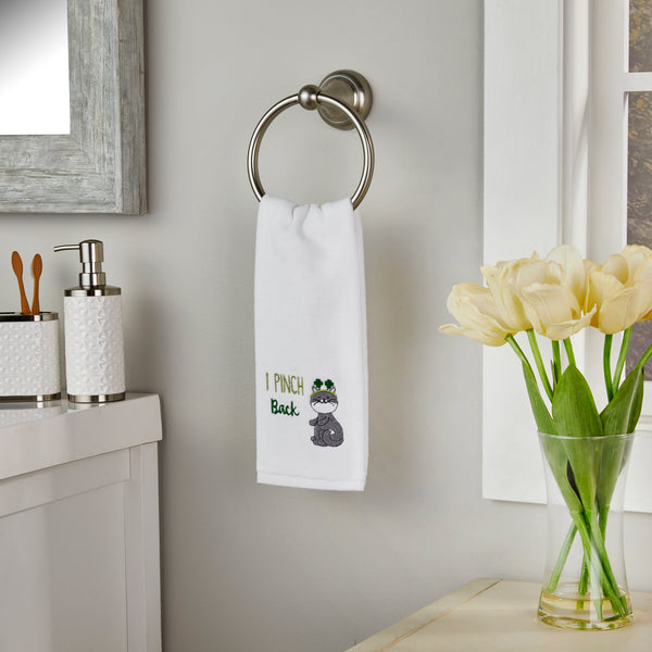 Skl Home I Pinch Back 2-Piece Hand Towel Set White