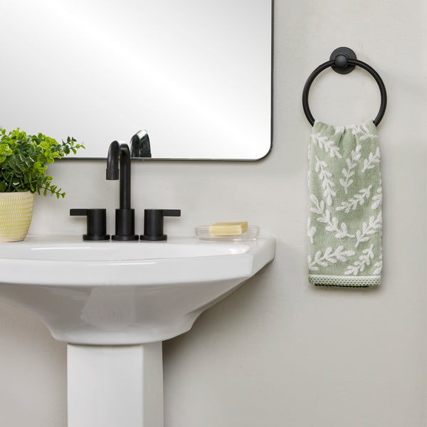 Skl Home Leaf Sprig 2-Piece Hand Towel Set Sage