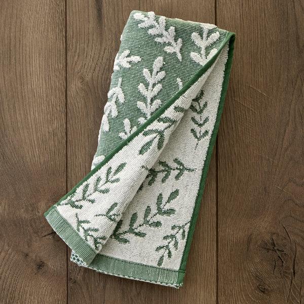 Skl Home Leaf Sprig 2-Piece Hand Towel Set Spruce