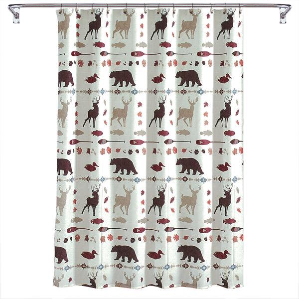 Skl Home Lodge Life Fabric Shower Curtain Multi