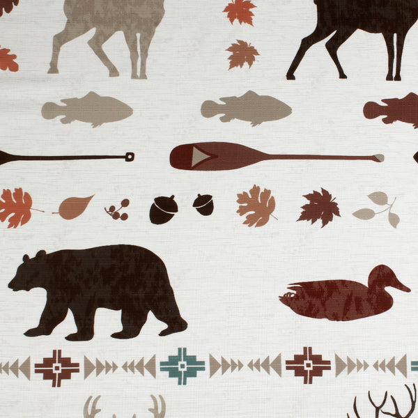 Skl Home Lodge Life Fabric Shower Curtain Multi