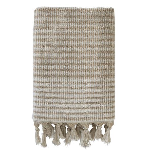 skl home Longborough Turkish Cotton Bath Towel Tan