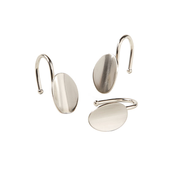 skl home Loop Shower Curtain Hooks Chrome