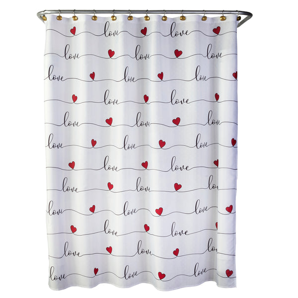 Skl Home Love Script Shower Curtain White/Multi