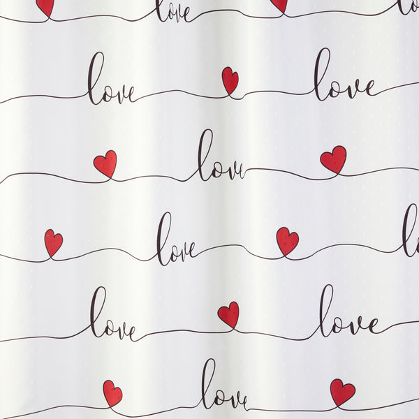 Skl Home Love Script Shower Curtain White/Multi