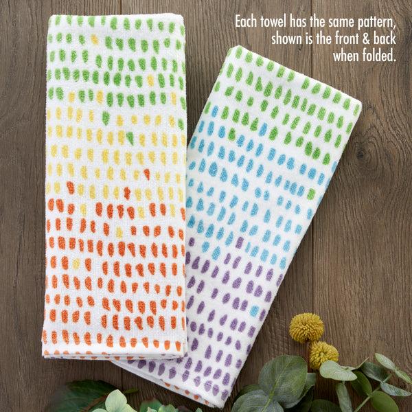 Skl Home Mad Dash 2-Piece Hand Towel Set Multi