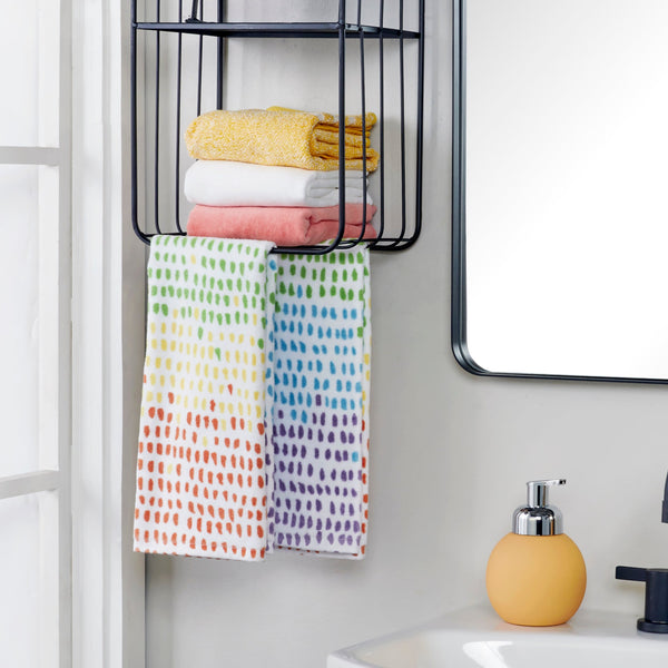 Skl Home Mad Dash 2-Piece Hand Towel Set Multi