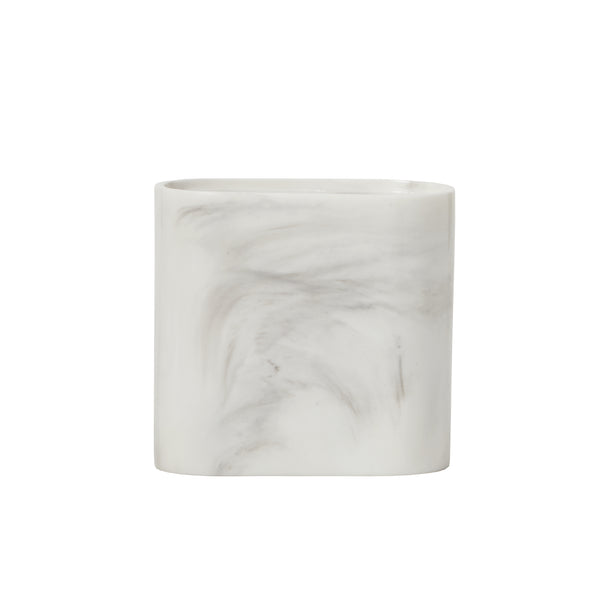 Skl Home Marble Swirl Toothbrush Holder White/Gray