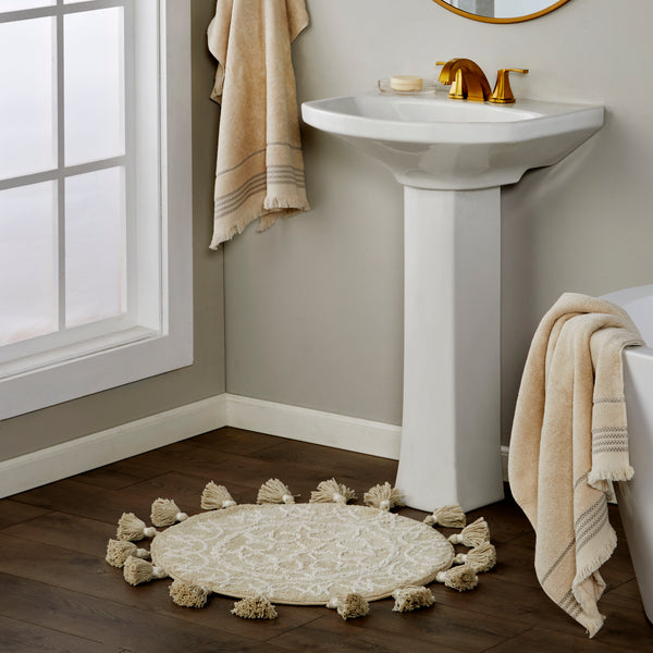 Skl Home Medallia Round Rug Natural