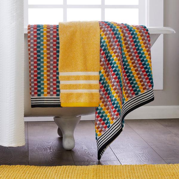 Skl Home Mid-Century 2-Piece Hand Towel Set Multi