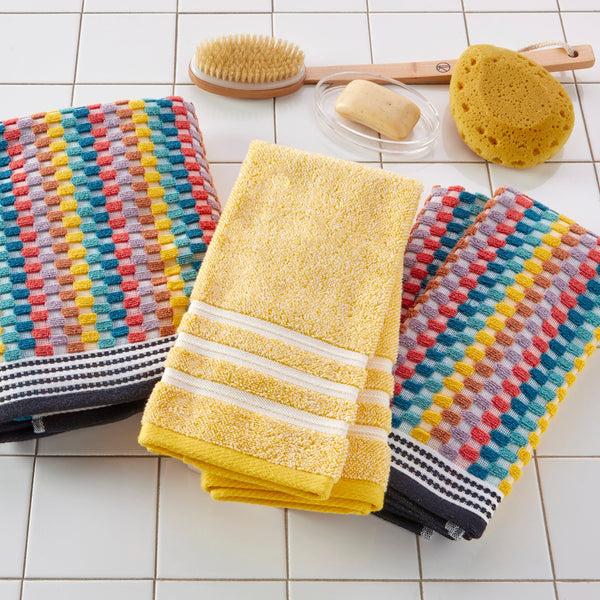 Skl Home Mid-Century 2-Piece Hand Towel Set Yellow