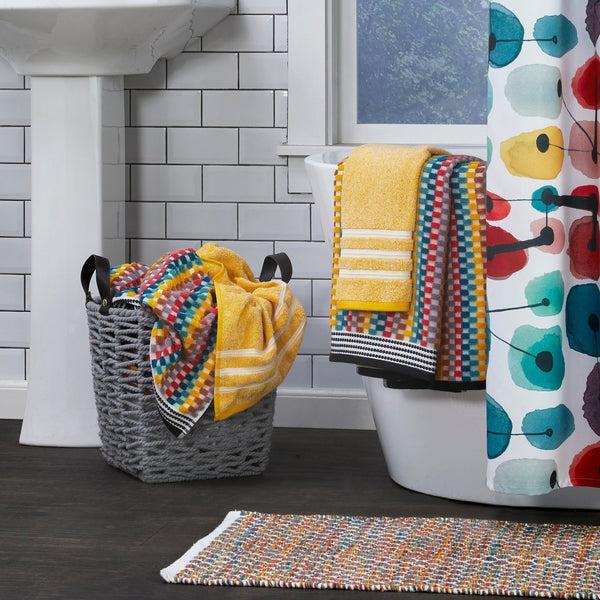 Skl Home Mid-Century 2-Piece Hand Towel Set Yellow