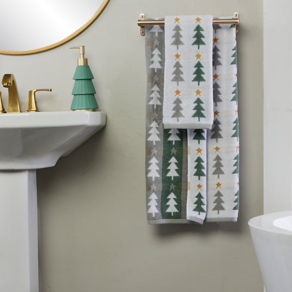 Skl Home Multi Trees Jacquard Bath Towel Multi