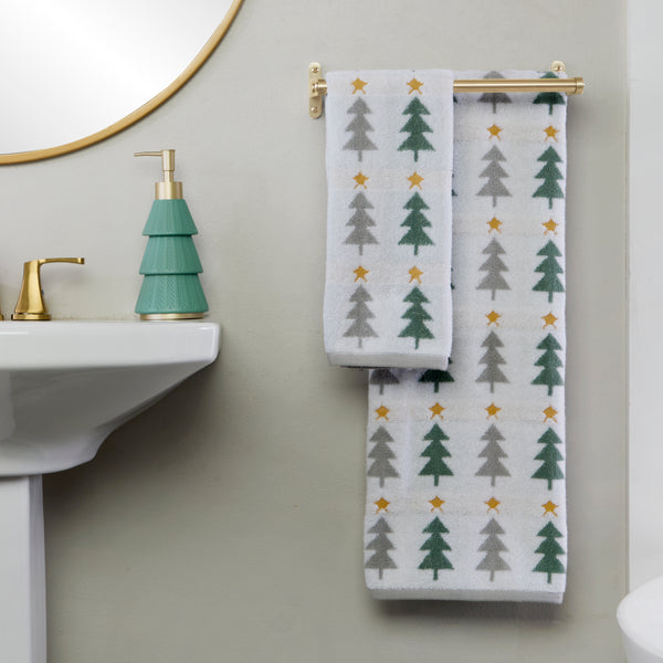 Skl Home Multi Trees Jacquard Bath Towel Multi