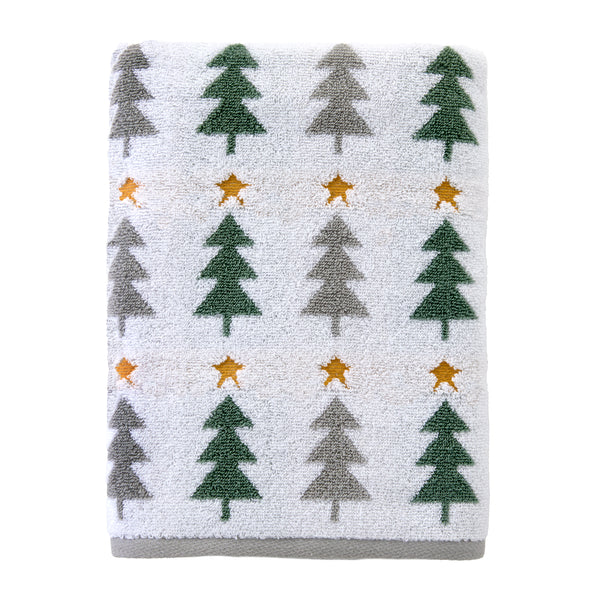 skl home Multi Trees Jacquard Bath Towel Multi