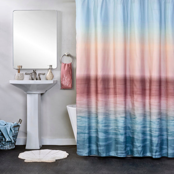 skl home Ombre Sunset Fabric Shower Curtain Multi