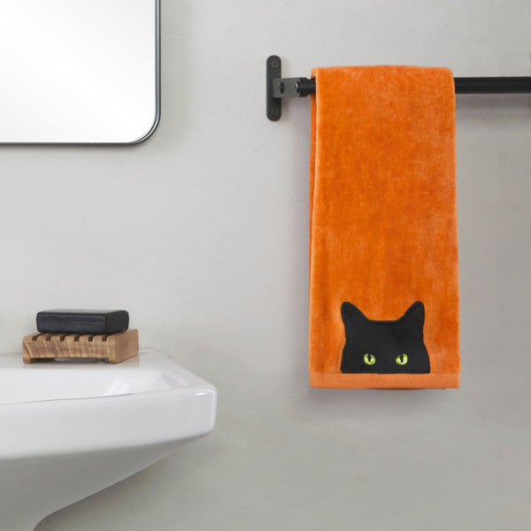 Skl Home Shadow Eyes 2-Piece Hand Towel Set Orange