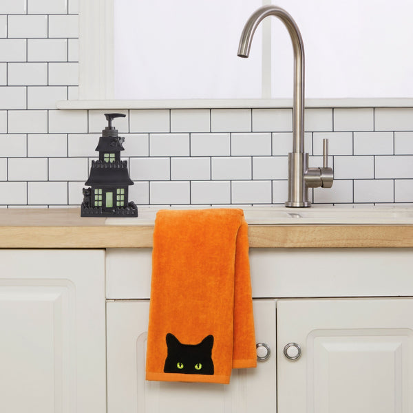 Skl Home Shadow Eyes 2-Piece Hand Towel Set Orange