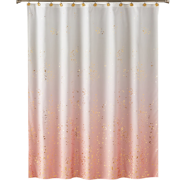 Skl Home Splatter Fabric Shower Curtain Pink