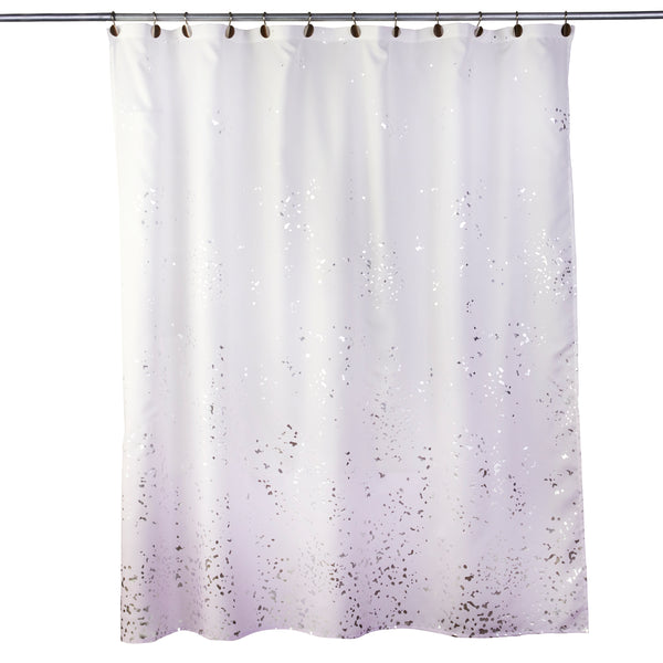 Skl Home Splatter Fabric Shower Curtain Purple