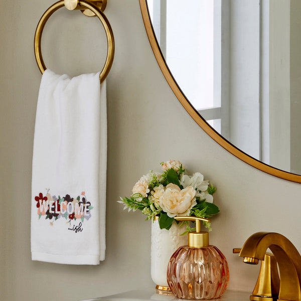 Skl Home Welcome-ish 2-Piece Hand Towel Set White