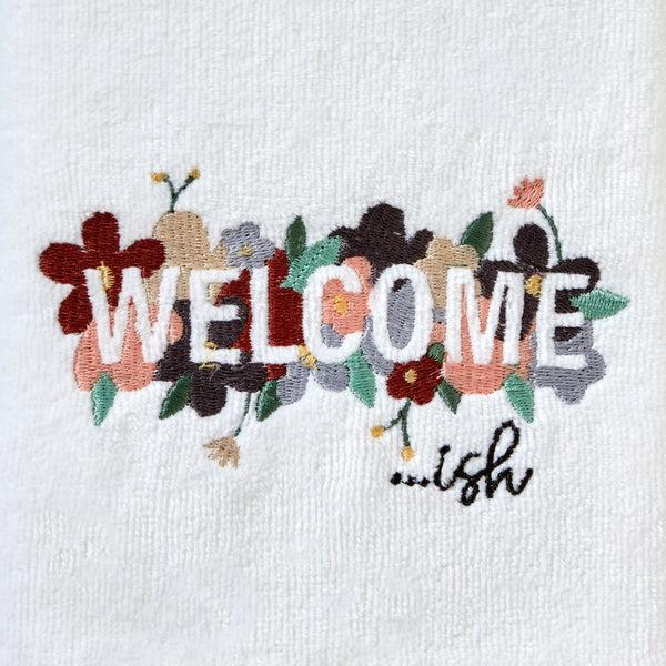 Skl Home Welcome-ish 2-Piece Hand Towel Set White
