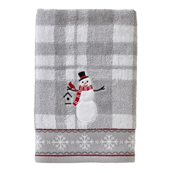 skl home Whistler Snowman Bath Towel Gray