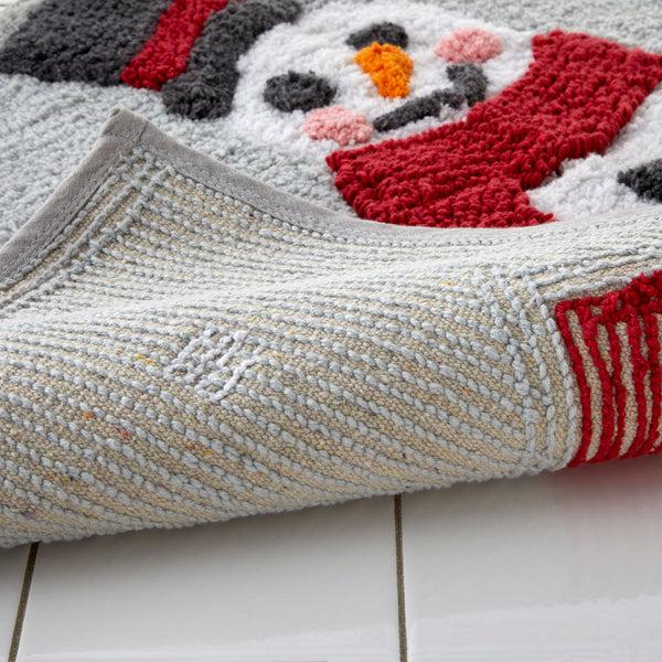 Skl Home Whistler Snowman Rug Dove Gray