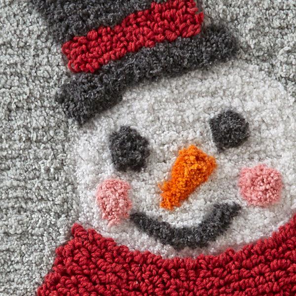 Skl Home Whistler Snowman Rug Dove Gray