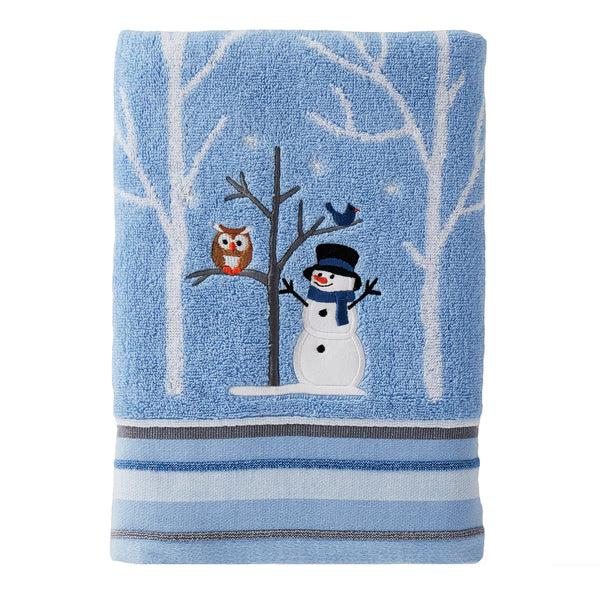 skl home Winter Friends Bath Towel Blue