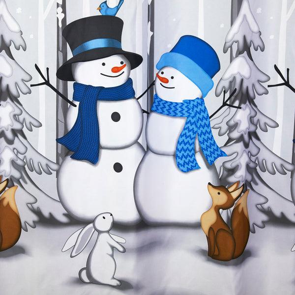 Skl Home Winter Friends Fabric Shower Curtain Gray