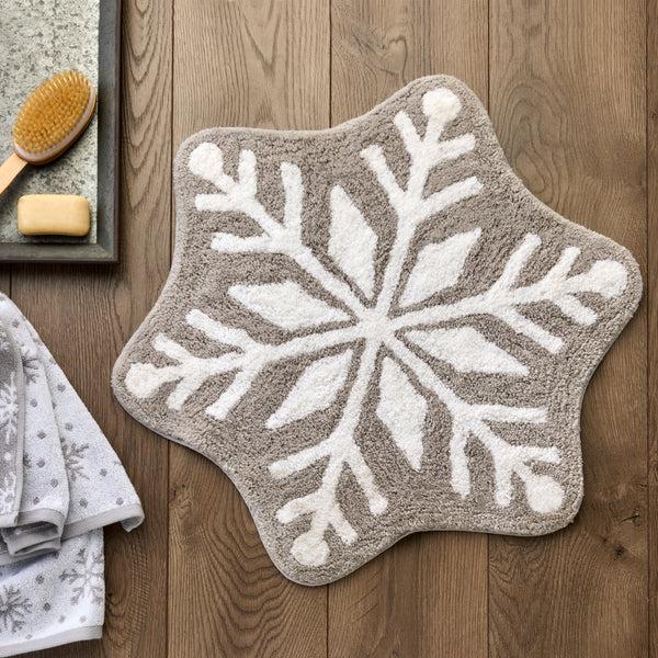Skl Home Winter Snowflake Tufted Rug Gray