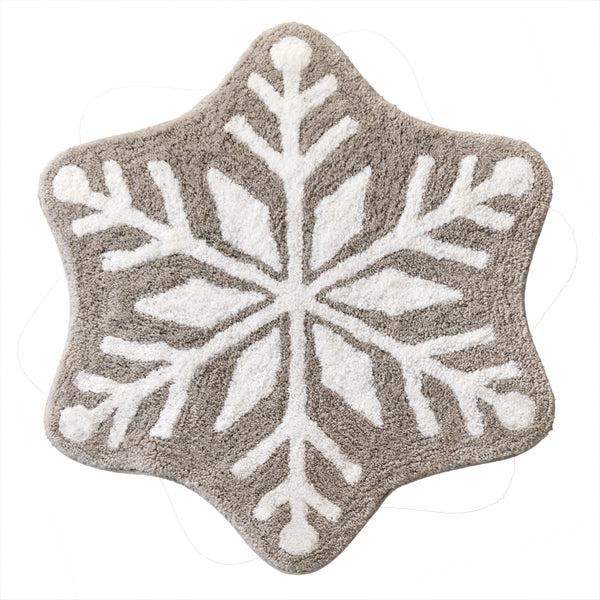 skl home Winter Snowflake Tufted Rug Gray