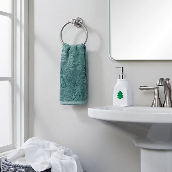 Skl Home Wispy Trees 2-Piece Hand Towel Set Sage