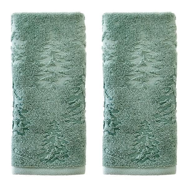 skl home Wispy Trees 2-Piece Hand Towel Set Sage