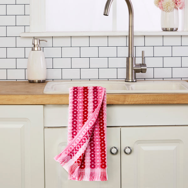 Skl Home XOXO Jacquard 2-Piece Hand Towel Set Pink